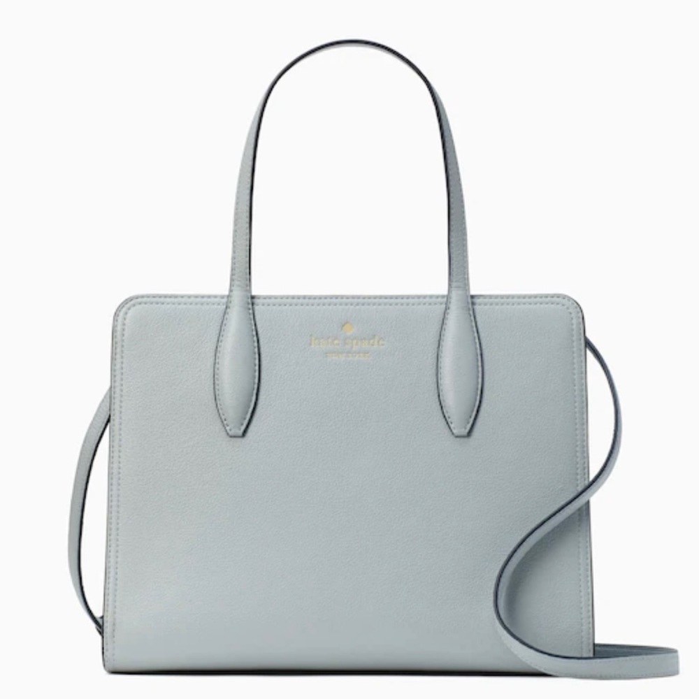 NWT Kate Spade ♠️Rowe Medium Top Zip Satchel / Avalon Mist - Picture 2 of 7
